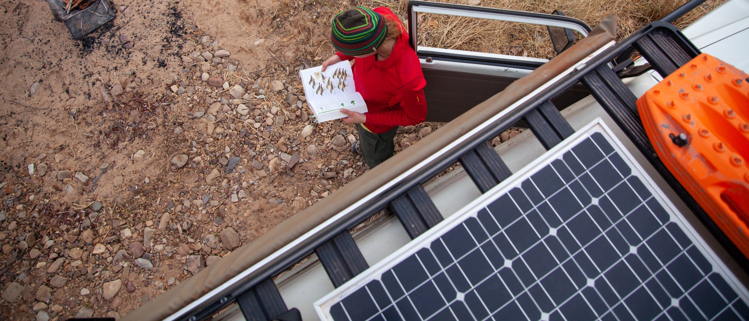 Solar Panel on Roof Rack