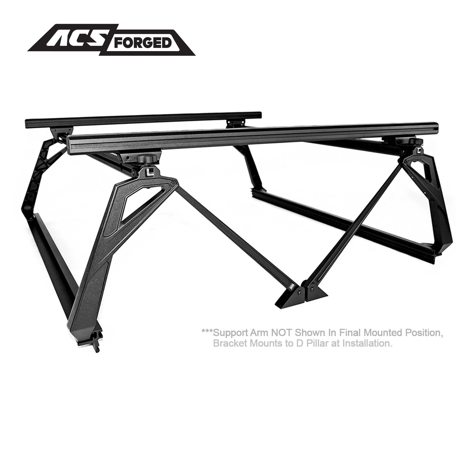 Leitner Designs ACS Forged bed rack — studio view