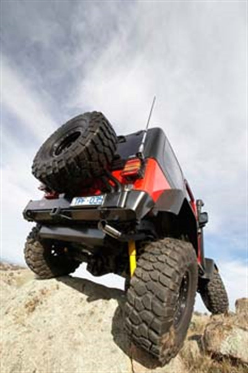 ARB Wrangler TJ rear bar — rear three-quarter angle