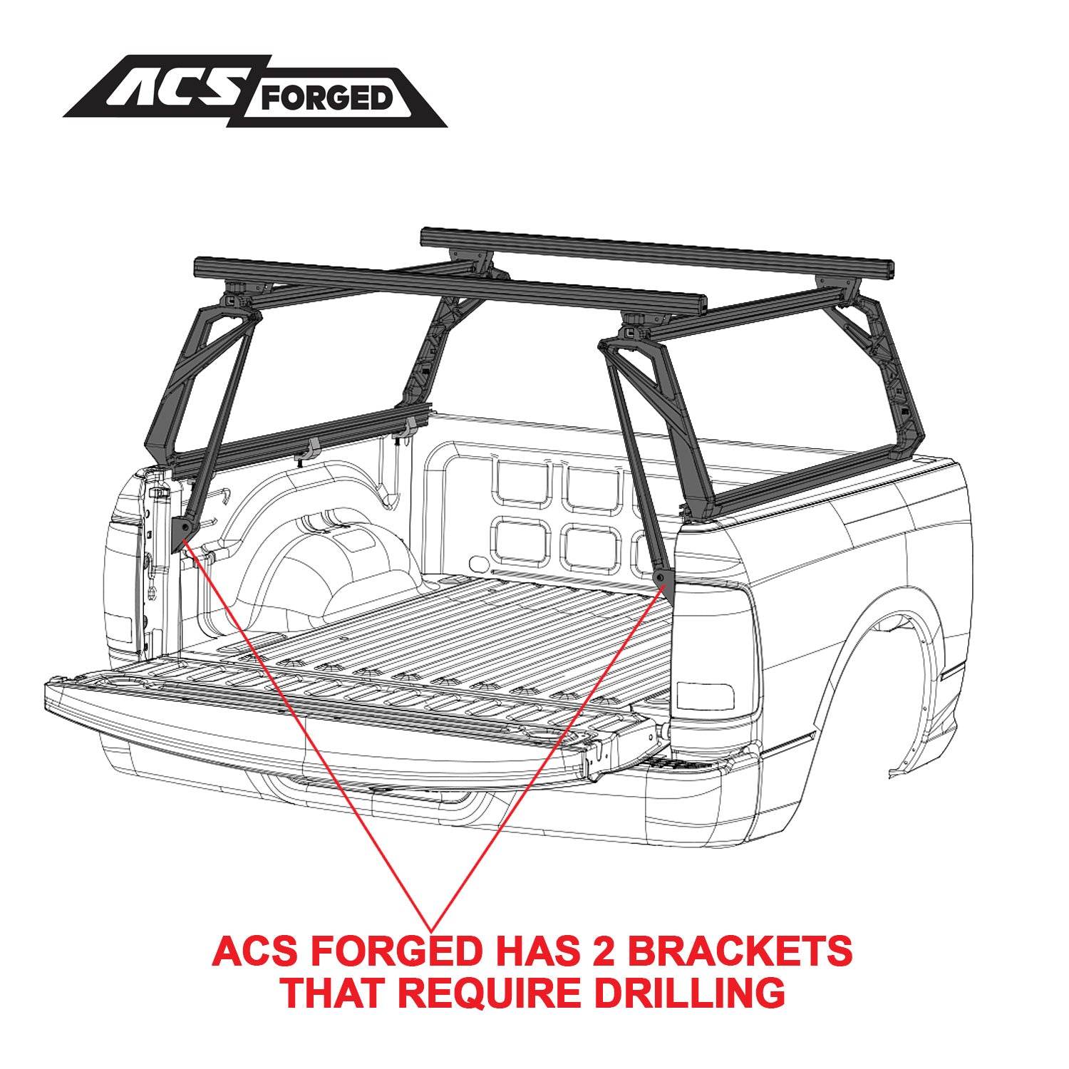 ACS FORGED Bed Rack for FORD TRUCKS