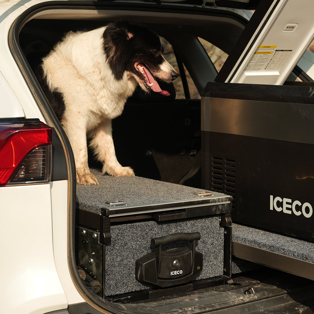 DS27 Drawer System Roller Drawer with Roller Floor | ICECO Accessories ICECO- Overland Kitted