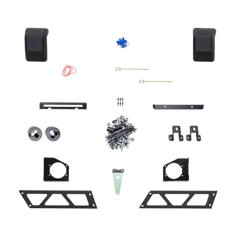 ARB Sahara textured winch bull bar for Jeep Wrangler JK — hardware and fitting kit