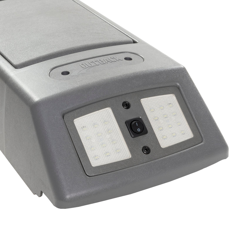 ARB roof console mounted above the rear-view mirror