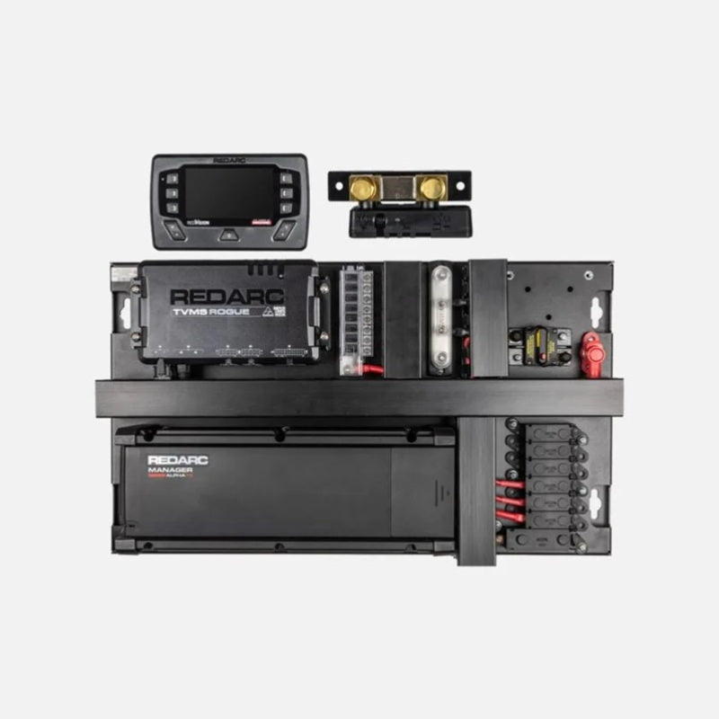 REDARC REDWorks QuickFit75 Power Panel with 75A TVMS and RedVision Display, view 1