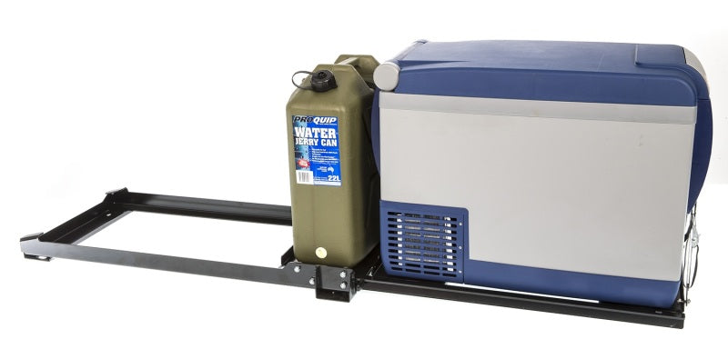 ARB extended fridge slide — fully extended