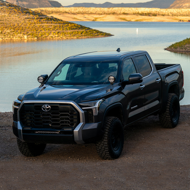 Rigid stainless steel A-Pillar brackets for the 2022+ Toyota Tundra