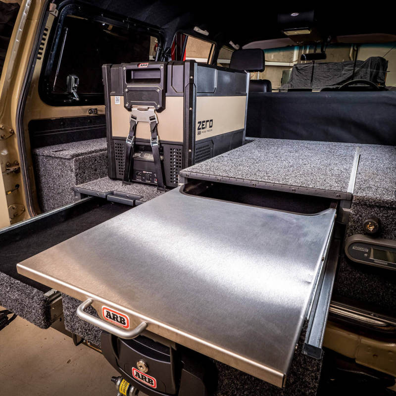 ARB roller drawer table — dimensions reference