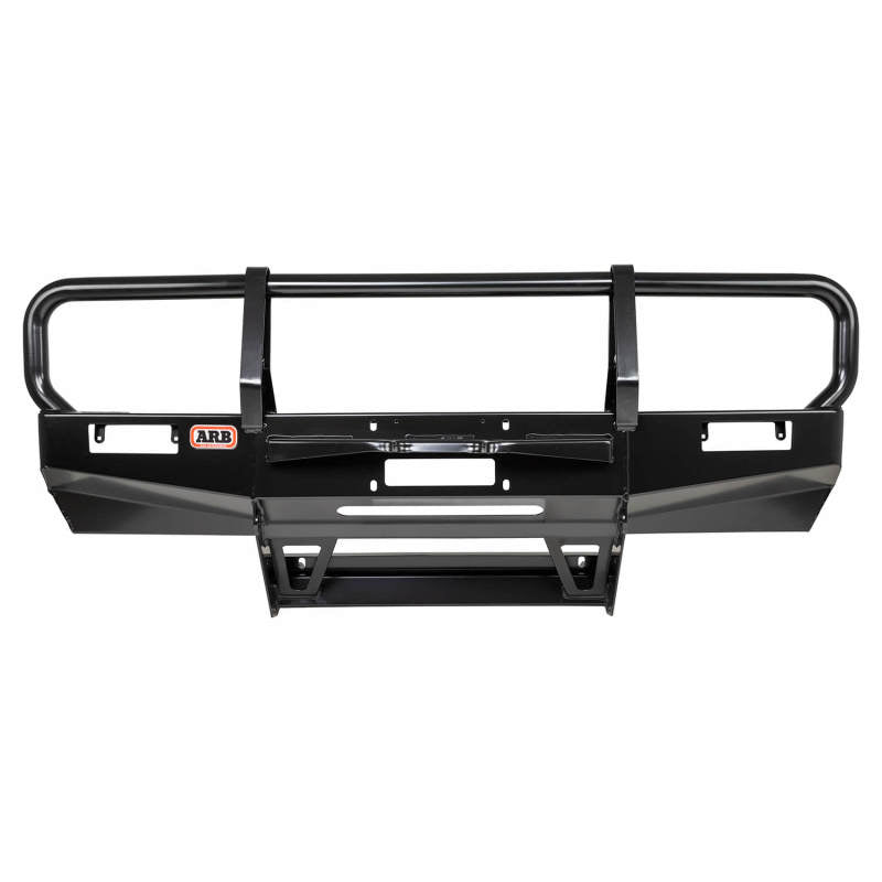 ARB Nissan Pickup winch bar front-on view showing winch aperture
