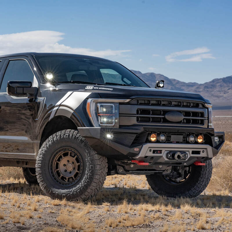 ARB Zenith winch bumper for Ford F-150, front straight-on view