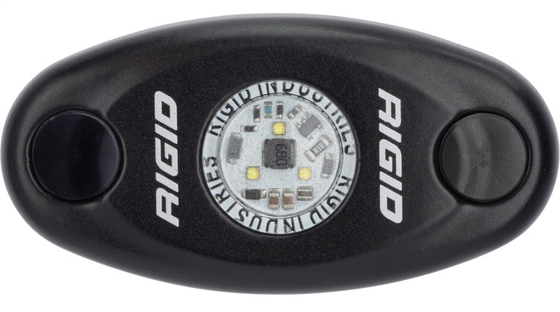 Rigid Industries A-Series amber low-power LED accessory light, black housing — view 8