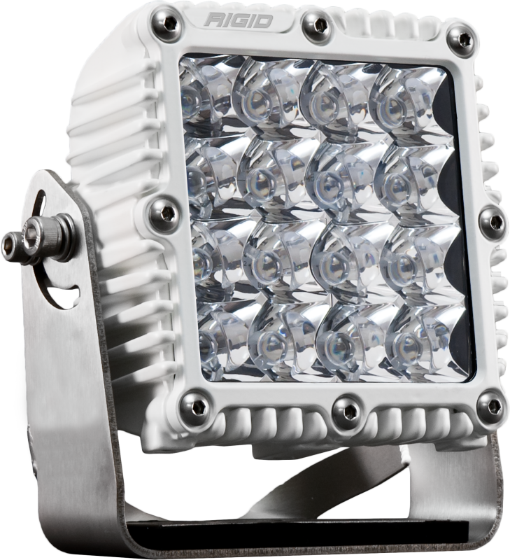 Rigid Industries Q-Series PRO Spot white LED driving light with 304 stainless bracket