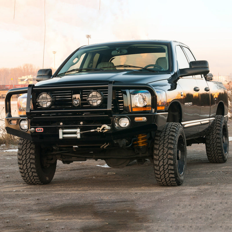 ARB Ram 06-08 bull bar — winch and light provision detail