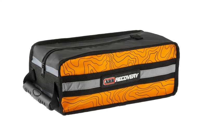 ARB Micro Recovery Bag in orange and black topographic PVC — main view
