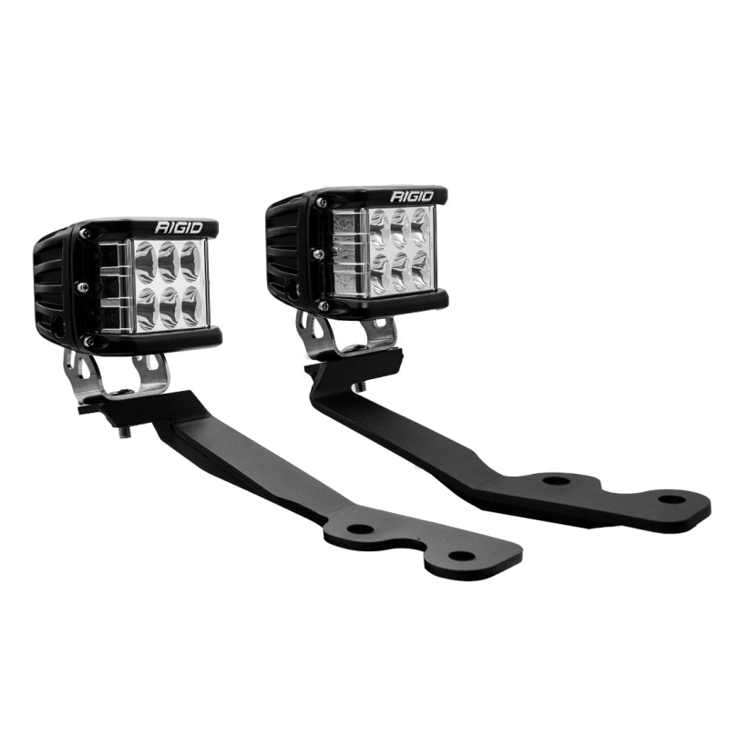 Pair of Rigid D-SS LED pods included in the 2022+ Toyota Tundra A-pillar kit