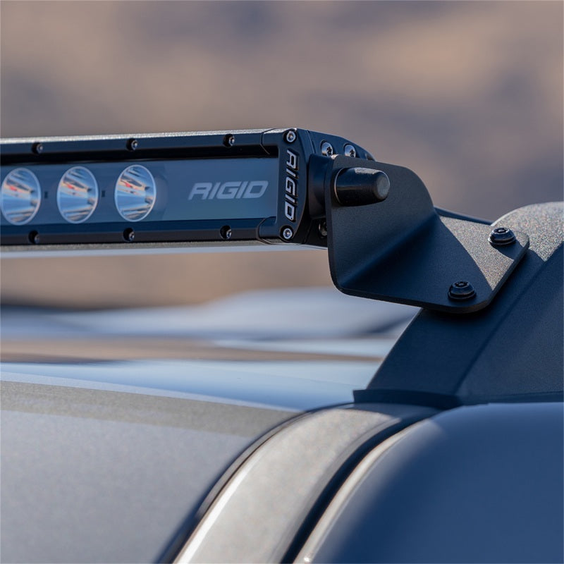Powder-coated Rigid Industries Bronco Sport roof light bar mounting brackets
