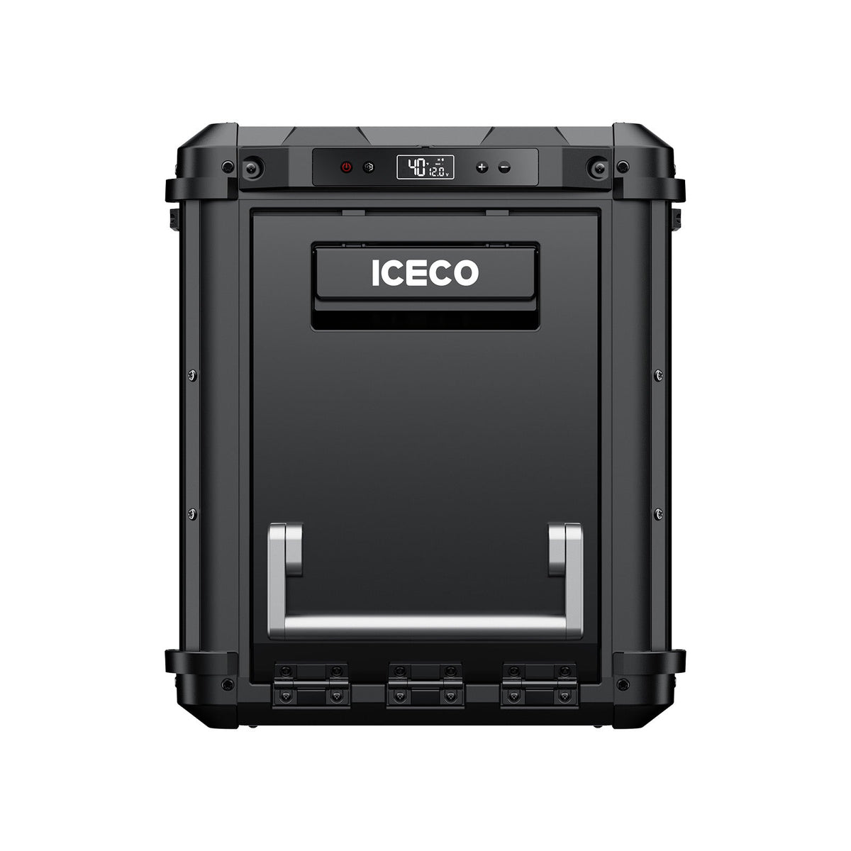 ICECO VL45Plus front view with the control panel and side drawer handle