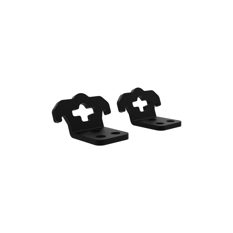 KC HiLiTES Platform One Roof Rack Tie Down Anchors, shown with included parts