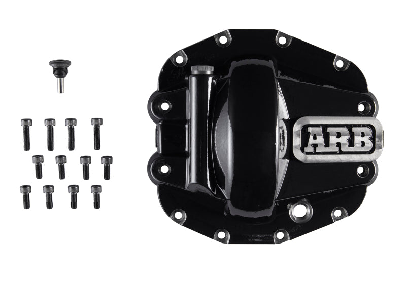 ARB black front differential cover for Jeep M210 axle