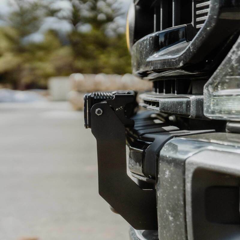 KC HiLiTES Front Bumper Mount for 40in FLEX ERA LED Light Bar, Ford Super Duty 2011-2016, side view