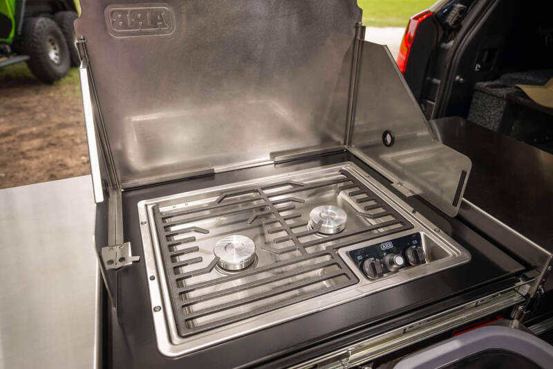 ARB Slide Kitchen Drawer collapsible silicone sink deployed