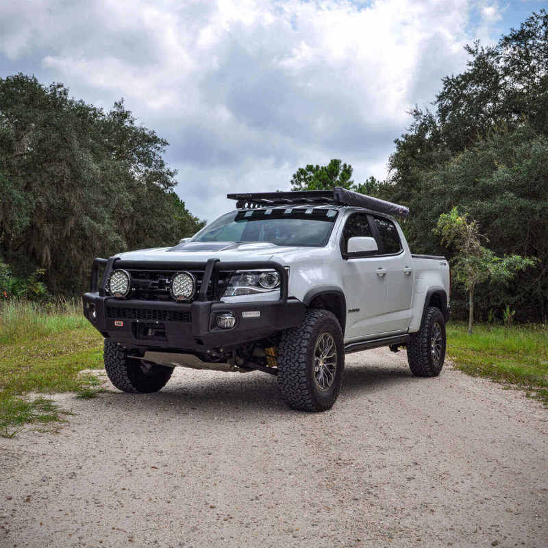 ARB Summit bull bar Colorado ZR2 mounted front — view 6