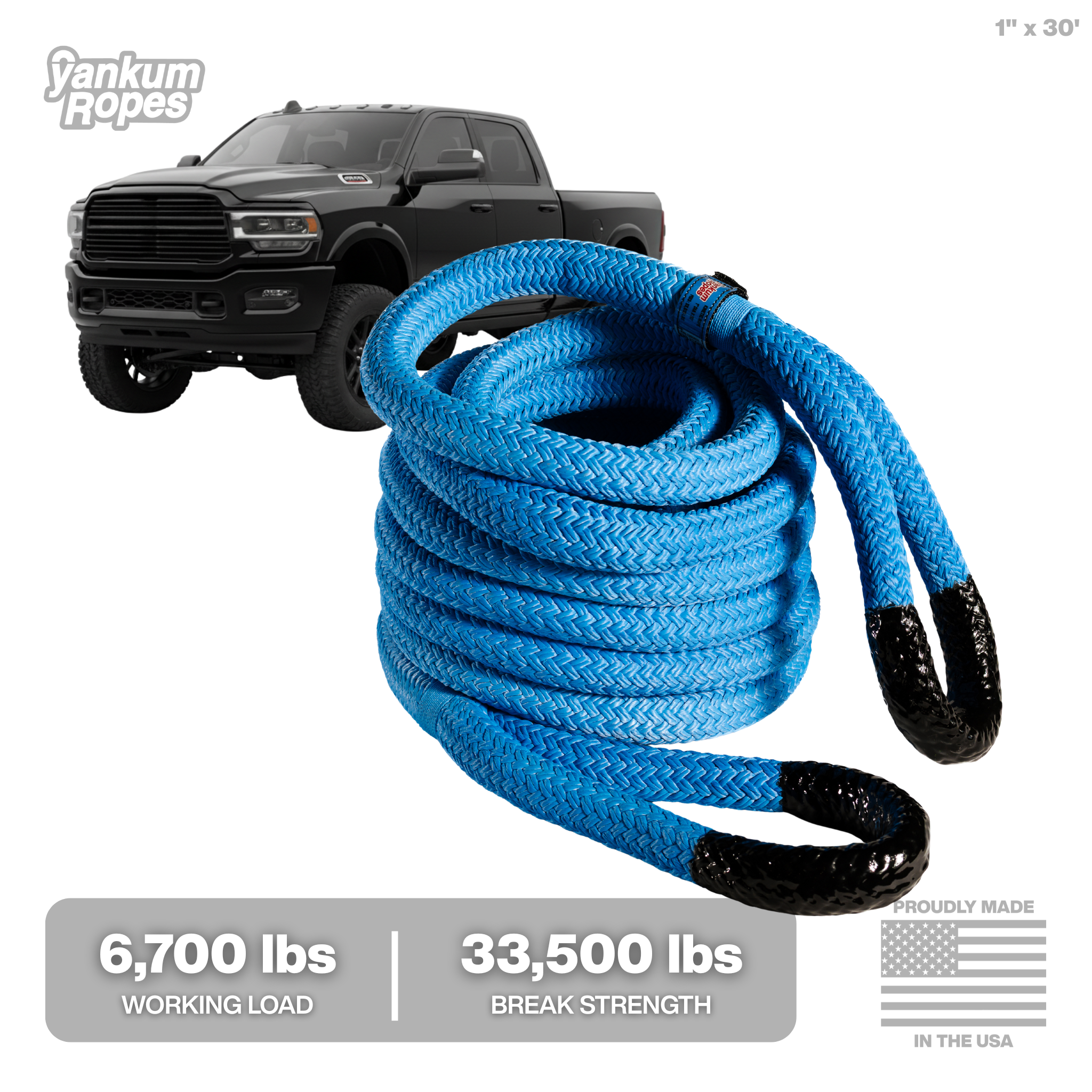 1" Kinetic Recovery Rope "Rattler"