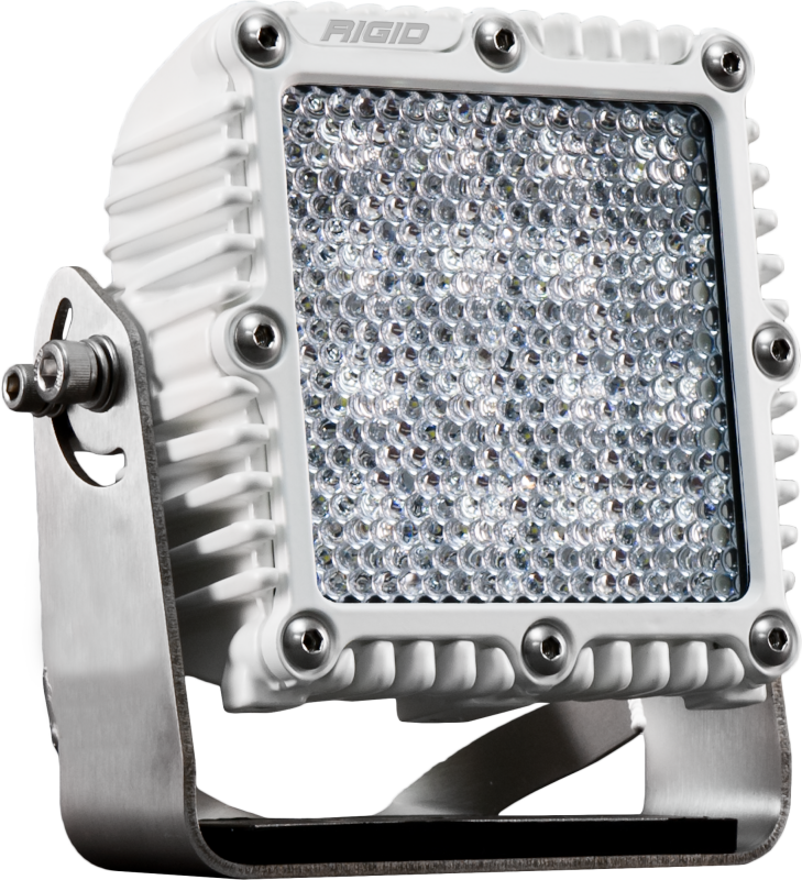 Rigid Industries Q-Series PRO Flood Diffused white LED light with 304 stainless bracket