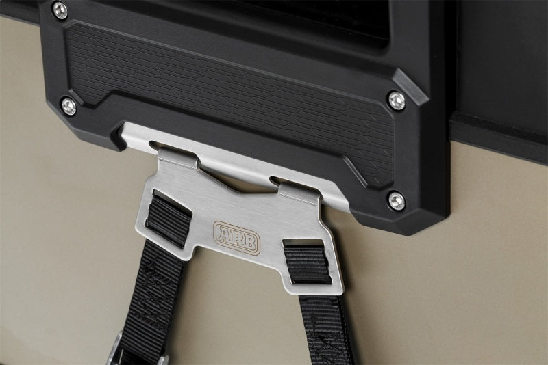 ARB Zero fridge tie-down straps and brackets — view 2