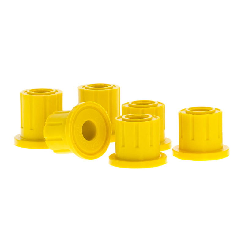 OME bushing kit, polyurethane and rubber bushes laid out