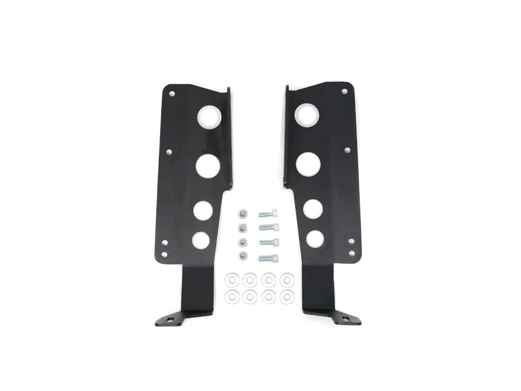 42" Hidden Grille Curved LED Light Bar Mounting Brackets For 2014-2021 Toyota Tundra