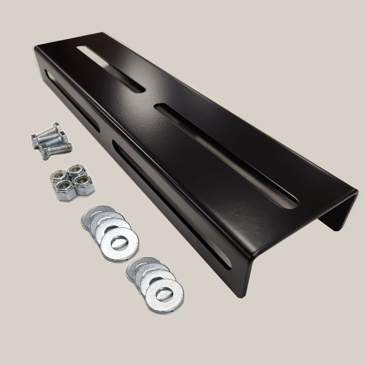 HMOR winch mount plate with bolts, nuts and washers