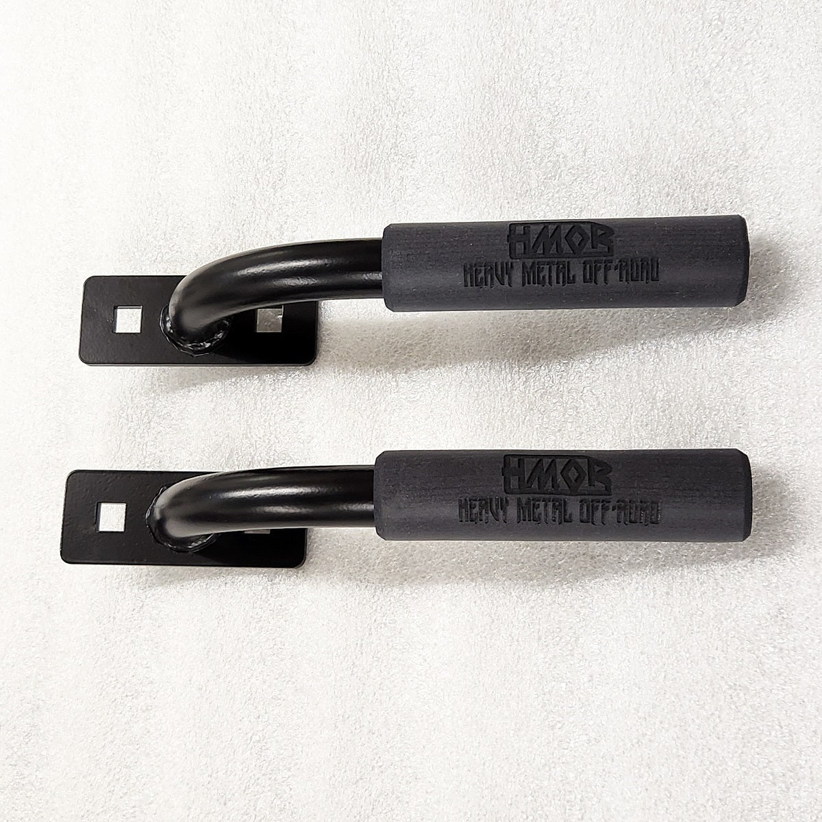 Pair of HMOR ROCK-IT grab bars with black grips