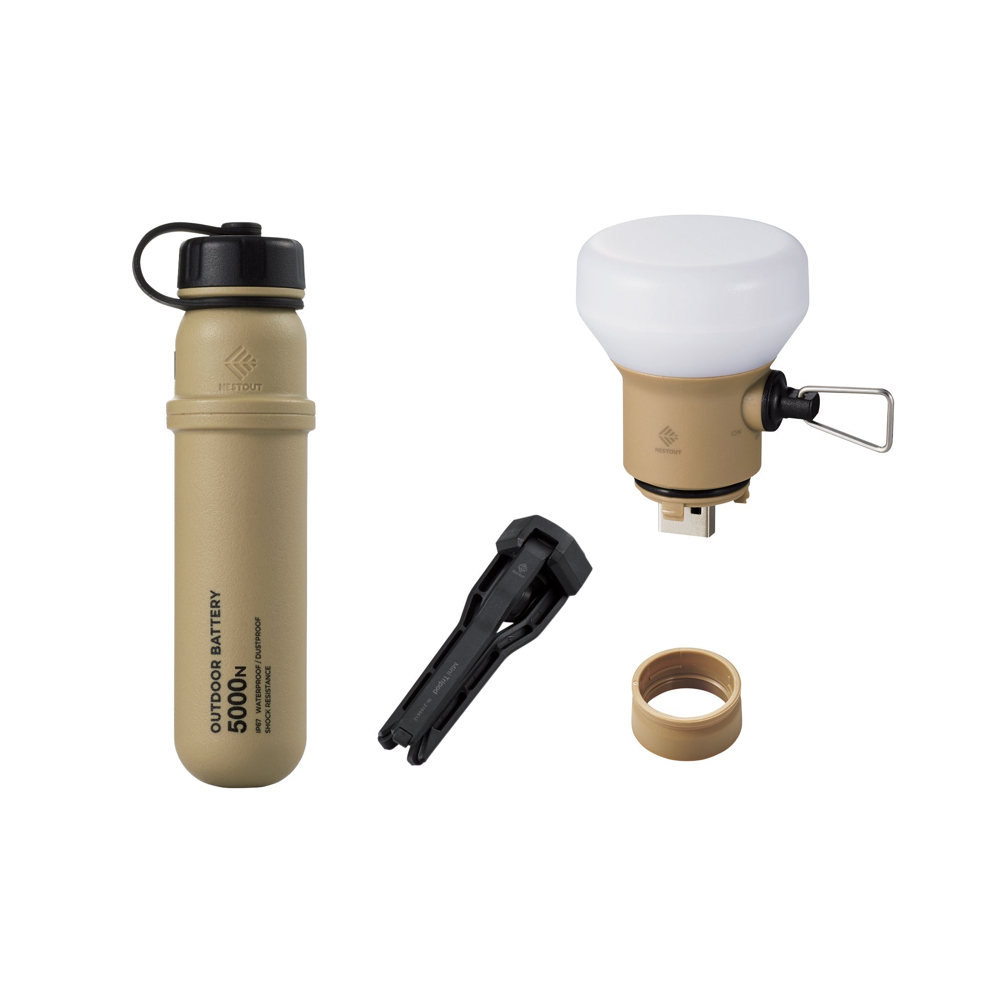 NESTOUT Starter Pack bundle battery and attachments