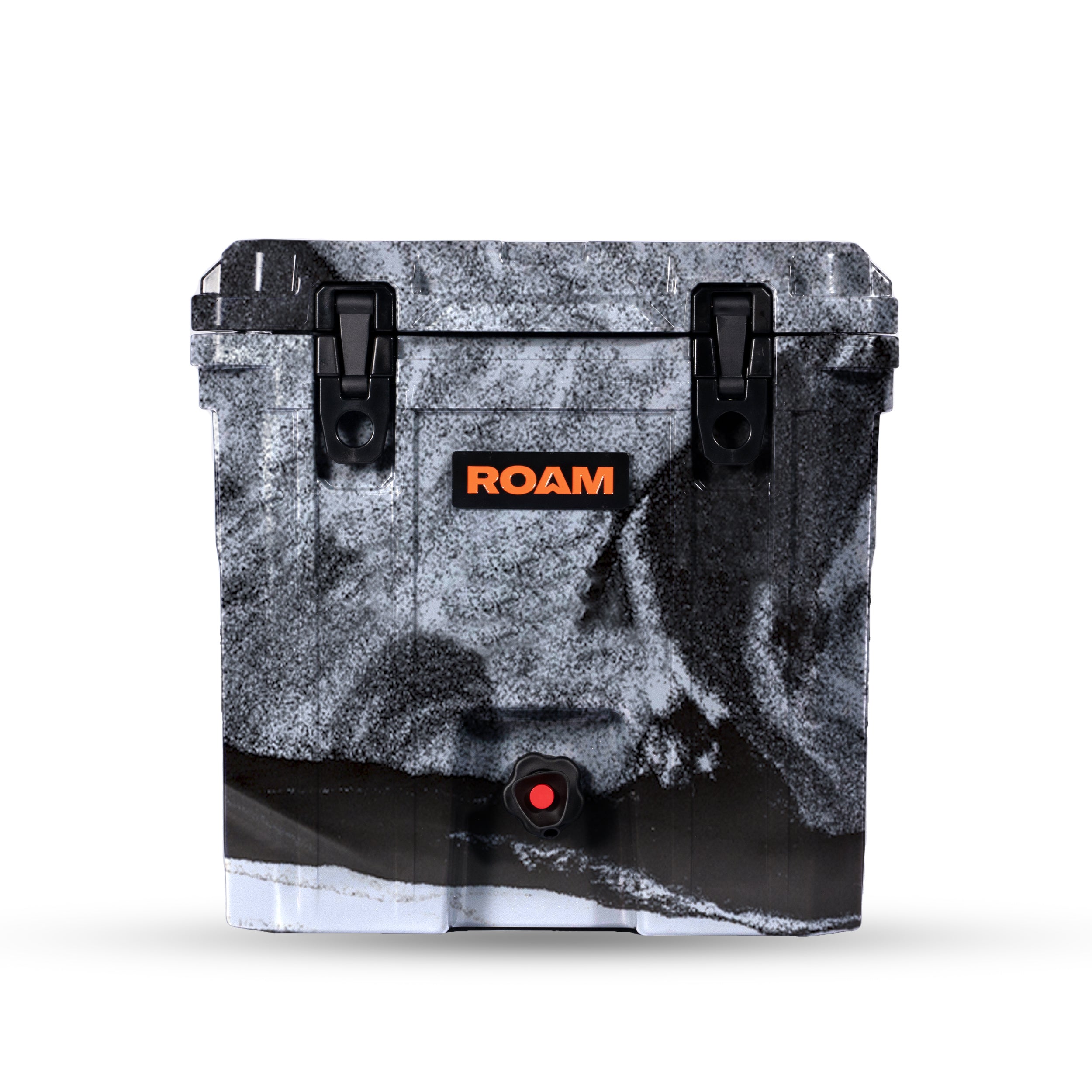 ROAM 20QT Rugged Drink Tank in White-Black Marble, front view