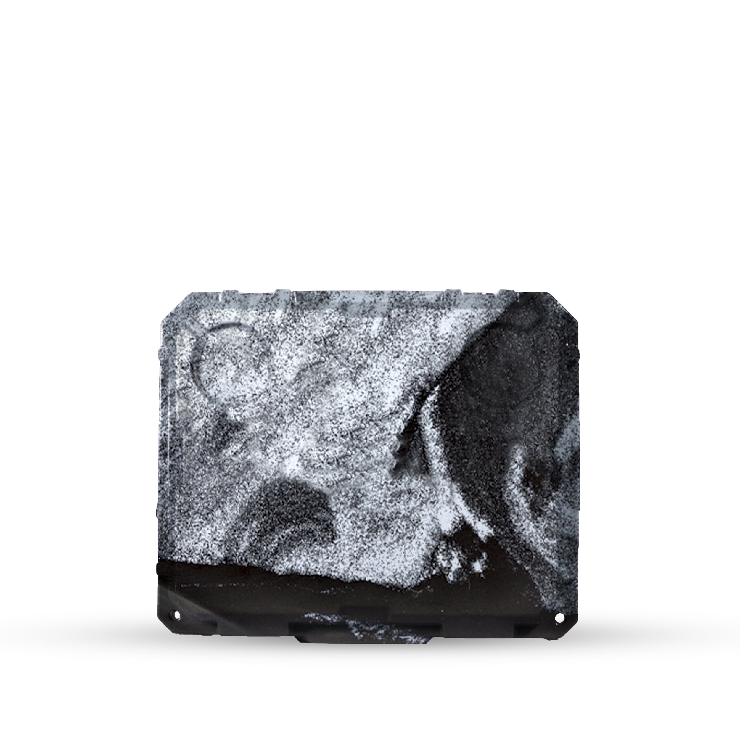 ROAM 20QT Rugged Drink Tank in White-Black Marble, top-down view