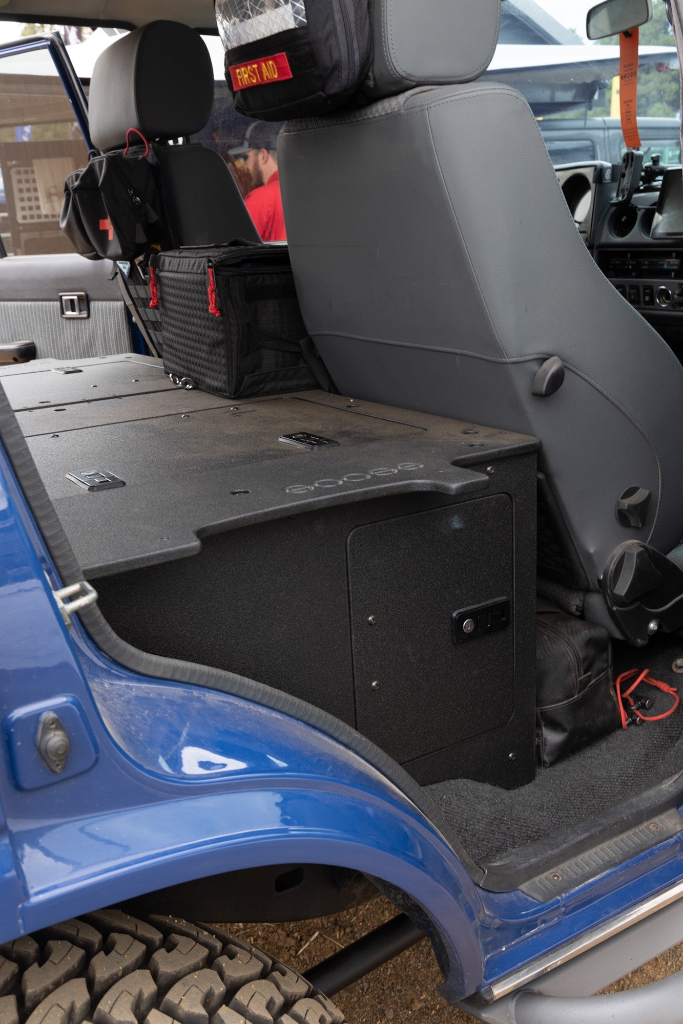 Toyota Land Cruiser 1980-1989 60 Series - Second Row Seat Delete Plate System - Module Height Seat Delete Plate System Goose Gear- Overland Kitted
