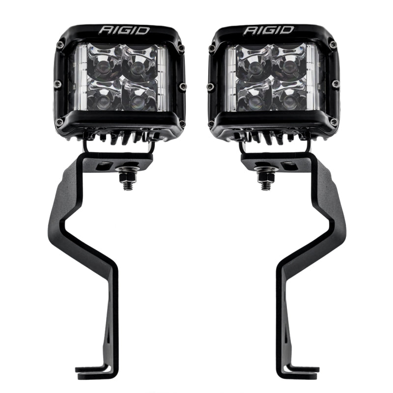 Rigid D-SS Dually LED pod included in the Ford F-150 A-pillar kit