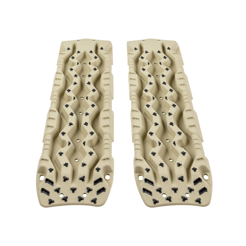 ARB TRED Pro Desert Sand board top face showing directional teeth