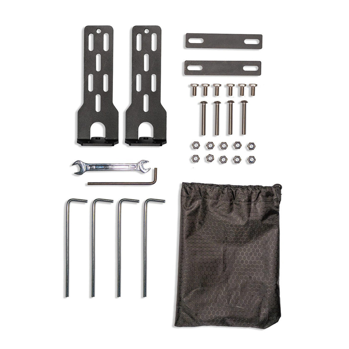 23ZERO Rask Camping Shower Tent, close-up of the RacksBrax-compatible mount