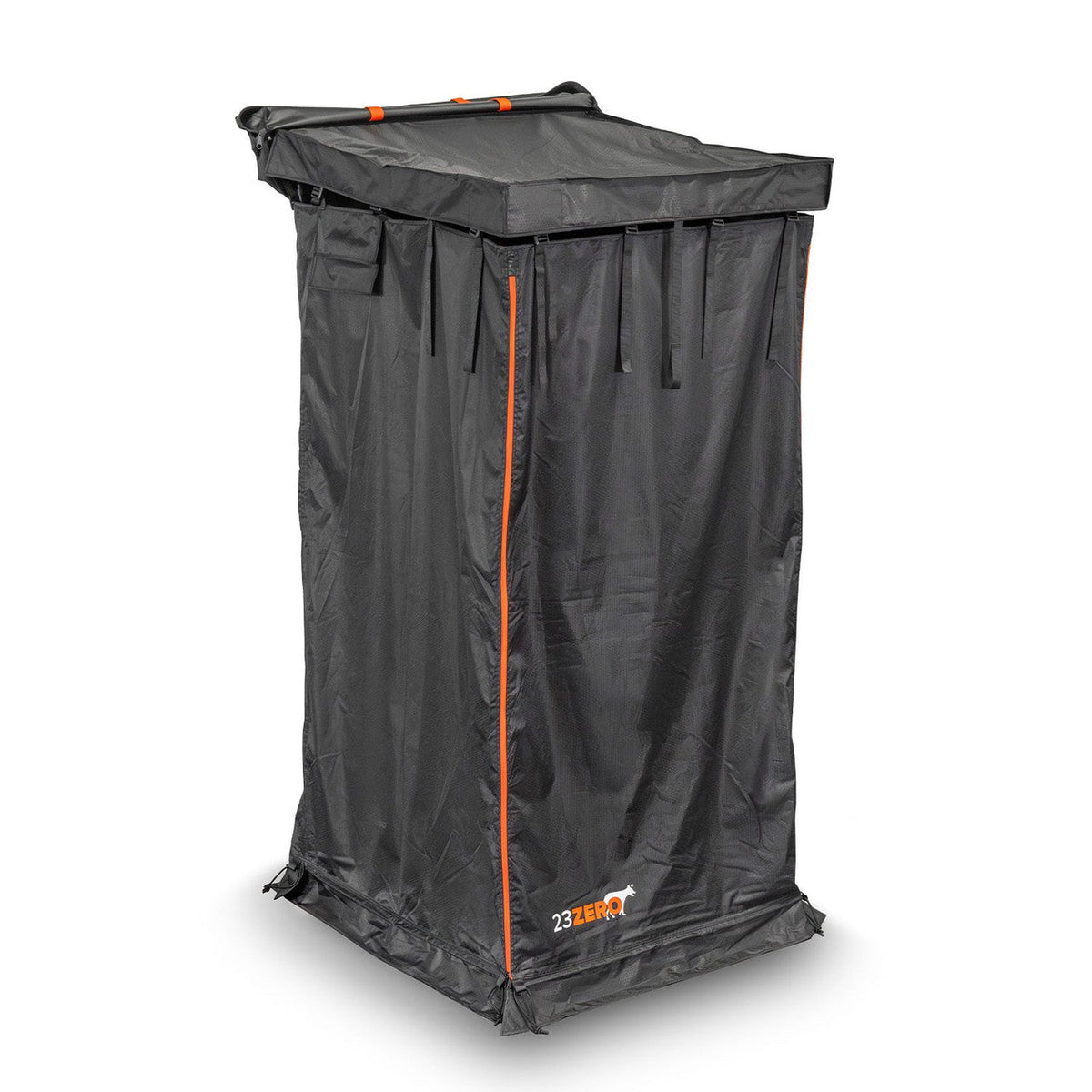 23ZERO Rask Camping Shower Tent, fully deployed, studio product shot