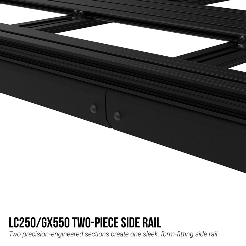 KC HiLiTES Platform One Roof Rack for 2024-2025 Toyota Land Cruiser & Lexus GX 550, mounted view