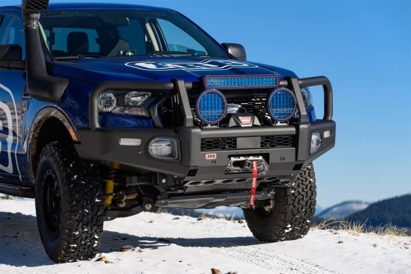 ARB Summit Ranger bumper front straight-on view showing split-pan grille