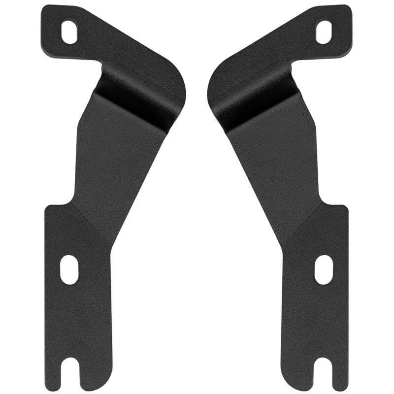 Powder-coated Rigid A-pillar mount for 4-inch pods on a Toyota Tacoma