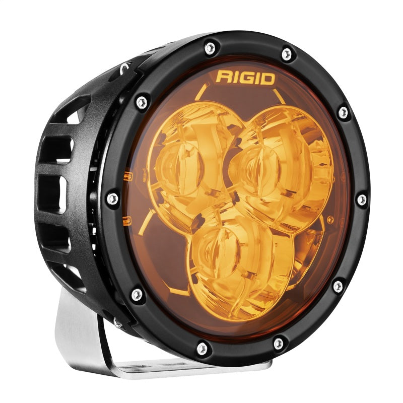 Rigid 360-Series Laser 6in pod showing amber PRO lens and Hybrid Optic reflector