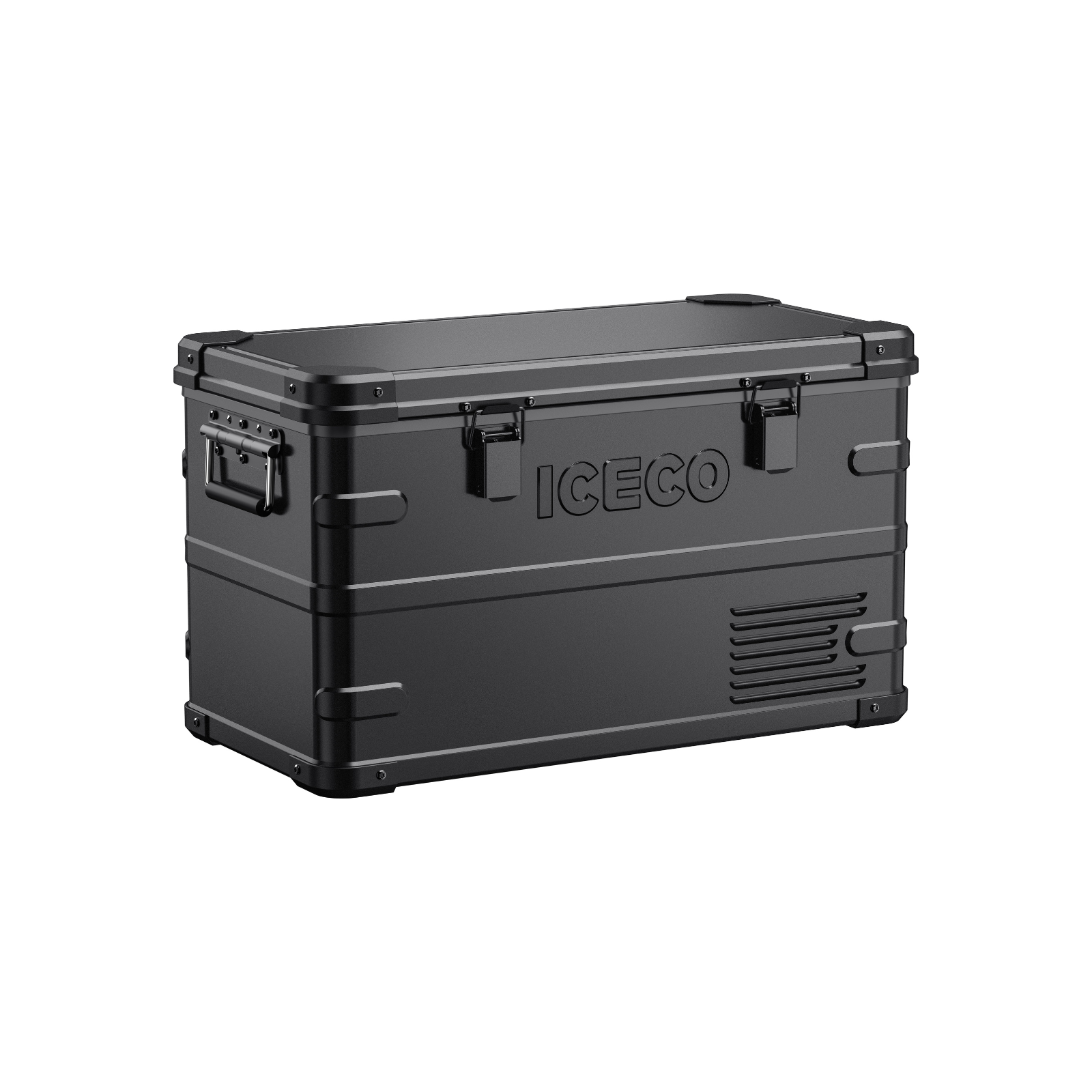 APL35 Dual Zone Aluminum Black Fridge | ICECO | 35 LT