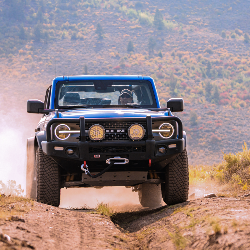 ARB Summit Bronco bumper — sensor cutout detail