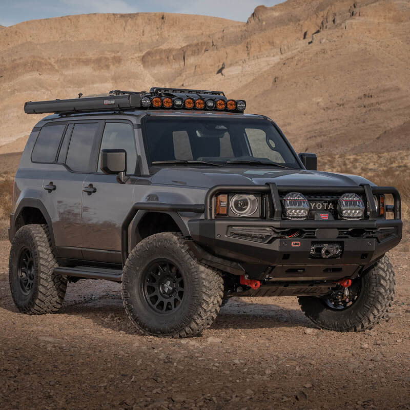 ARB Summit MKII Combar front straight-on view with integrated LED lighting