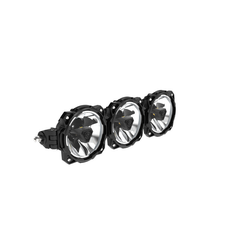 KC HiLiTES Gravity Titan LED Light Bar - 20in. (3-Light), shown with included parts