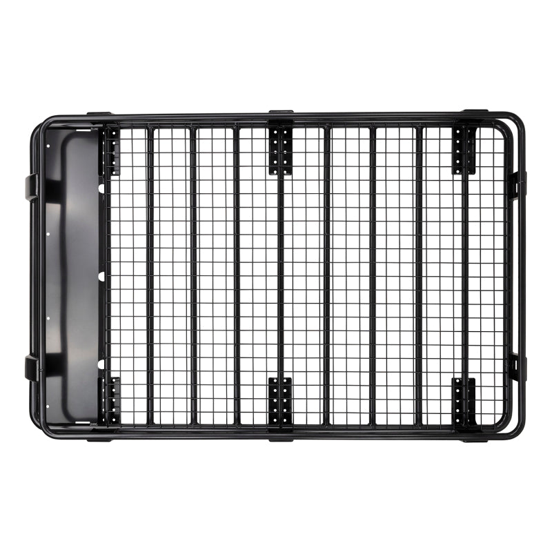 ARB 70x44 steel roof rack — mounting leg and fitting detail