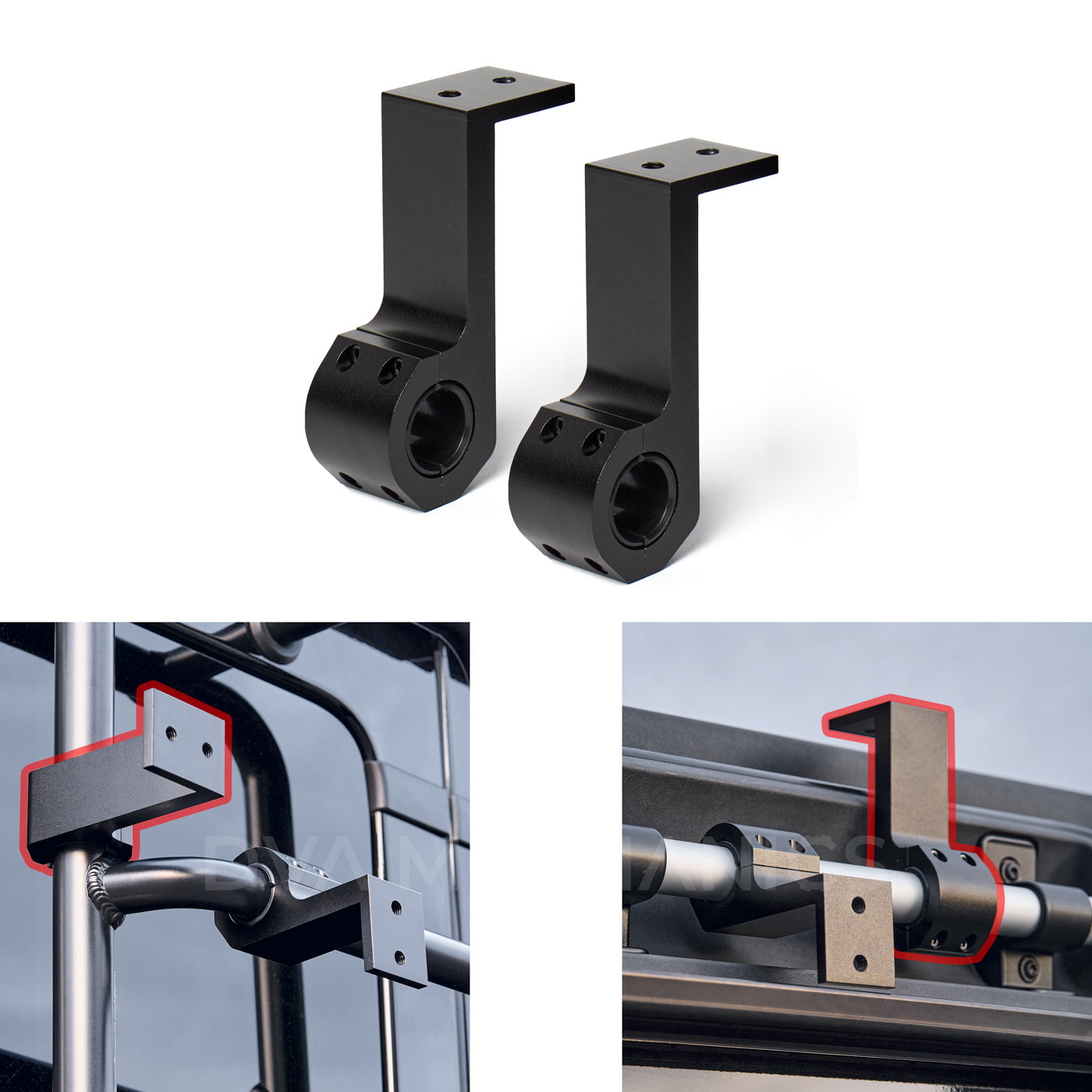 INEOS Grenadier: Versatile Mounting Clamps – 2‑Pack (2" or 3" Versions Available)